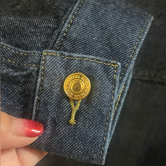 Michael Kors Dark Wash Denim Jacket - Picture 3 of 9